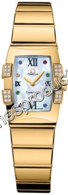 Omega White MOP Multi Coloured Gem Set Dial Watch 1184.79.00