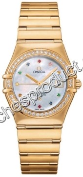 Omega 1195.79.00 Yellow Gold set with Diamonds Watch