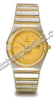 Omega 1207.15.00 Yellow Gold set with Diamonds Watch