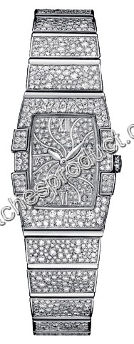 Omega Pave Diamond Dial Watch 122.55.19.60.99.001