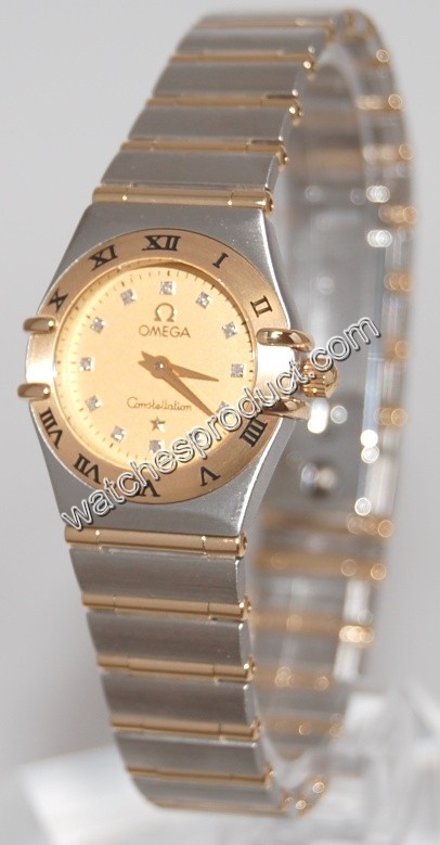 Omega Champagne Diamond Dial Watch 1262.15.00