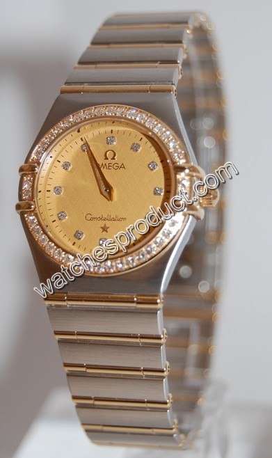 Omega Steel & Gold set with Diamonds Watch 1277.15.00