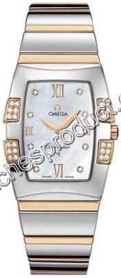 Omega 1286.75.00 Steel & Rose Gold set with Diamonds Watch