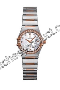 Omega White mother-of-pearl & diamonds Dial Ladies Watch 1360.76.00