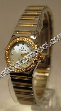 Omega My Choice - Ladies Mini Steel & Gold Watch 1365.75.00