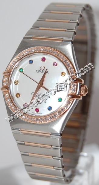 Omega Constellation Iris Steel & Rose Gold set with Diamonds Watch 1394.79.00