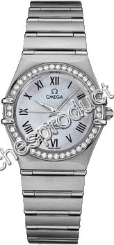 Omega White Mother of Pearl Dial Ladies Watch 1497.61.00