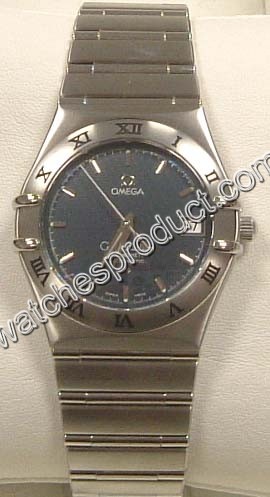 Omega Grey Baton Dial Mens Watch 1502.40.00