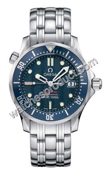 Omega Blue with wave pattern Dial Mens Watch 2222.80.00