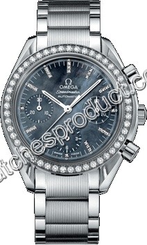 Omega Black Mother of Pearl Diamond Dial Watch 3535.76.00