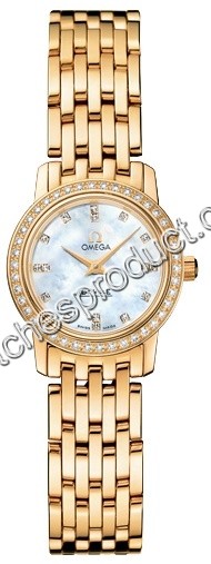 Omega 4175.76.00 Yellow Gold set with Diamonds Watch