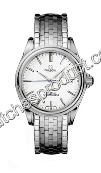 Omega White Baton Dial Mens Watch 4561.31.00