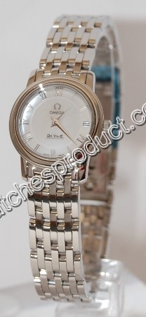 Omega White Mother of Pearl Baton Dial Ladies Watch 4570.71.00