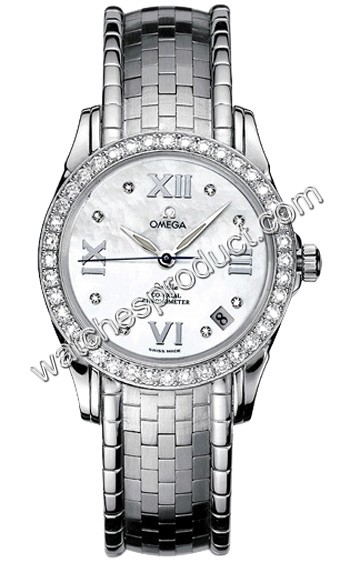 Omega White Dial Ladies Watch 4586.75.00