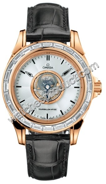 Omega De Ville Tourbillon Red Gold set with Diamonds Watch 5934.30.32