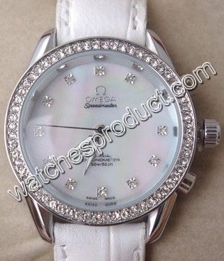 Omega Mother of Pearl Dial Ladies Watch 8022