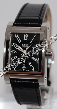 Oris Miles Rectangular 561 7526 40 64 LS Mens Watch