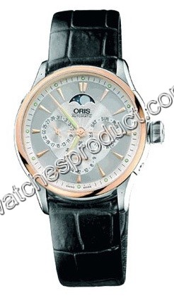 Oris Silver Dial Watch 581 7606 63 51 LS