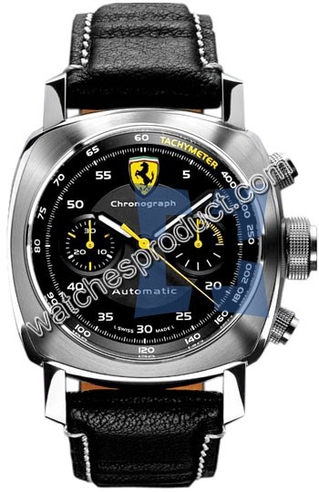 Panerai Black with Ferrari Shield Dial Watch FER00019