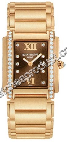 Patek Philippe 4908-11R-BROWN Ladies Quartz Watch