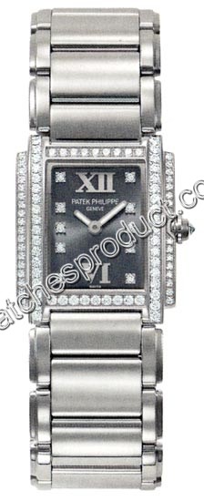 Patek Philippe Grey Dial Ladies Watch 4908-200G