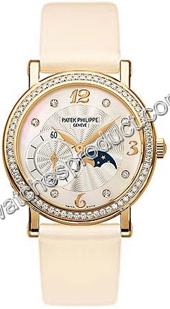 Patek Philippe Guilloche White Mother-of-Pearl Dial Ladies Watch 4958J