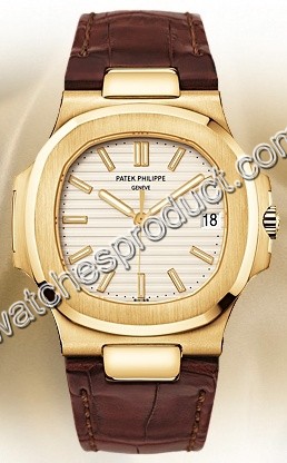 Patek Philippe Beige Dial Mens Watch 5711J