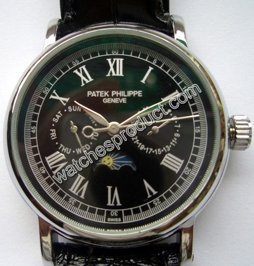 Patek Philippe Black Dial Mens Watch 7852