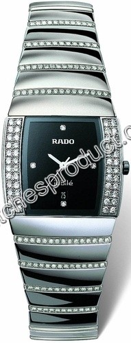 Rado 152.0577.3.171 Platinum Tone Ceramic set with Diamonds Watch