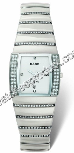 Rado White Ceramic set with Diamonds Watch 152.0632.3.170