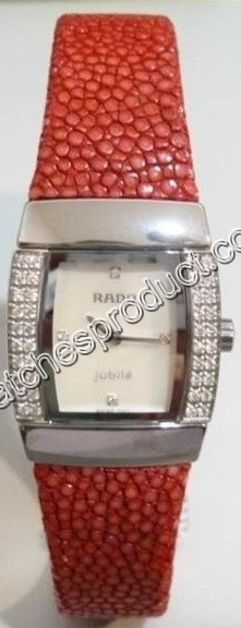 Rado Platinum Tone Ceramic set with Diamonds Watch 153.0578.3.290