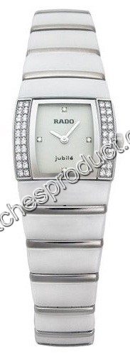 Rado White Ceramic set with Diamonds Watch 153.0633.3.270