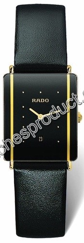 Rado Integral Black Ceramic & Gold Watch 160.0282.3.116