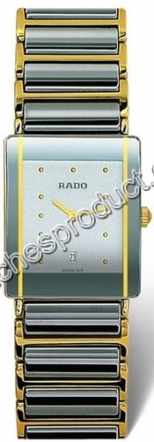 Rado Platinum Tone Ceramic with Gold Watch 160.0381.3.014