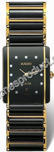 Rado Integral Black Ceramic & Gold Watch 160.0381.3.073