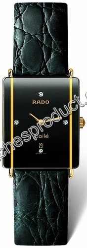 Rado Integral Black Ceramic & Gold Watch 160.0381.3.171