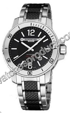 Raymond Weil Black Baton Dial Watch 3900-SCF-05207