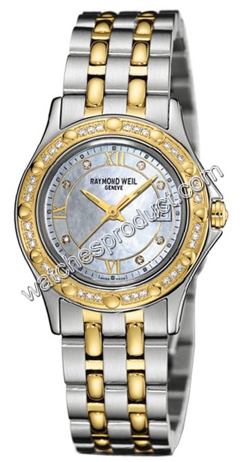 Raymond Weil Mother-of-Pearl Set With Diamonds Dial Ladies Watch 5390-SPS-00995