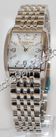 Raymond Weil Mother of Pearl Diamond Dial Ladies Watch 5976-ST-05927