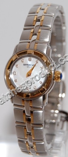 Raymond Weil Mother of Pearl Diamond Dial Watch 9640-ST97081