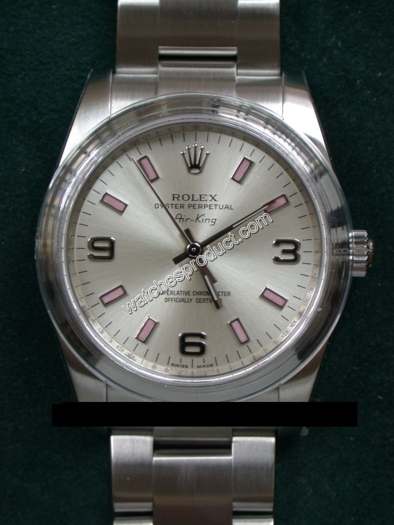 Rolex Silver Dial Watch 114200