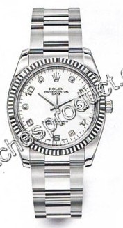 Rolex 115234 Steel & White Gold Watch