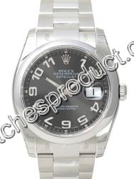 Rolex Black Concentric Arabic Dial Watch 116200