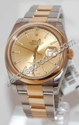 Rolex Champagne Baton Dial Watch 116203CSO