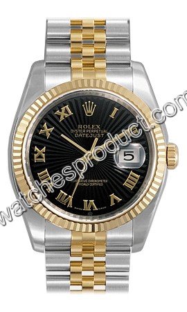 Rolex 31 Jewel Chronometer Automatic Mens Watch 116233BKSBRJ