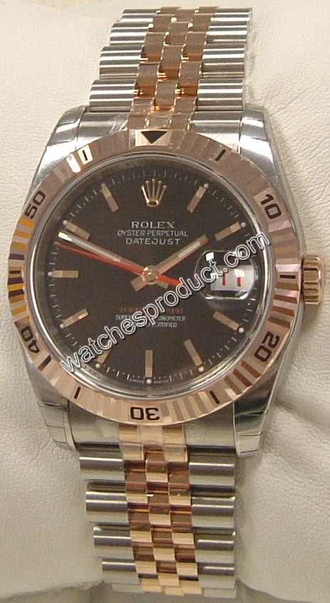 Rolex Black Baton Dial Watch 116261