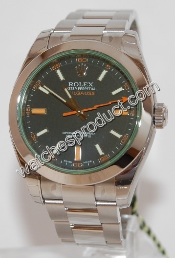 Rolex Green Sapphire Crystal Dial Watch 116400 GV