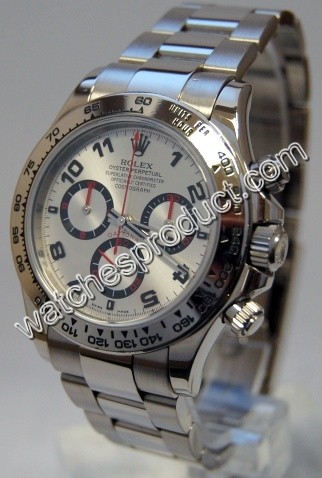 Rolex Silver Arabic Dial Watch 116509