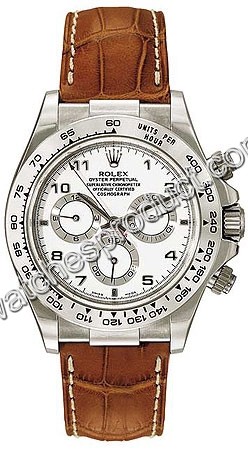 Rolex White Dial Watch 116519WAL