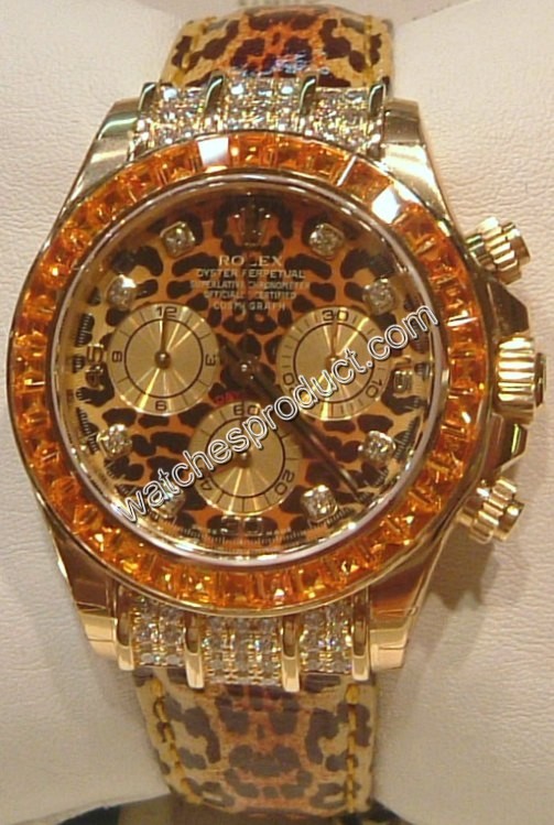 Rolex Leopard (diamond) Dial Watch 116598 SACO